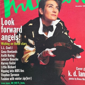 Vintage rare Interview magazine 1992 cover by Bruce WeberCulture icon-Celebrity Interviews & Art -Vintage Collectible issue