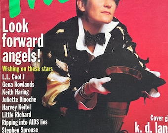 Vintage rare Interview magazine 1992 cover by Bruce WeberCulture icon-Celebrity Interviews & Art -Vintage Collectible issue