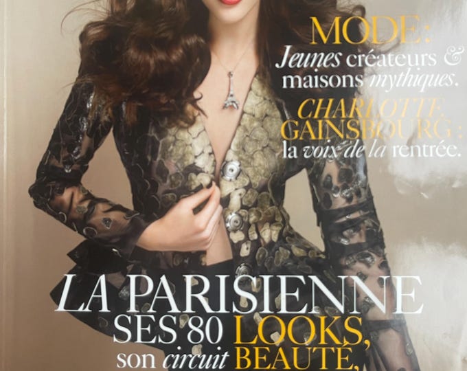 Pre-Owned magazine Vogue Paris 2006 cover Charlotte Gainsbourg Iconic style & Cover Photography Fashion Models!