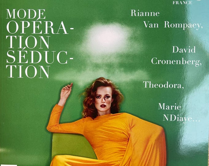 Harper's Bazaar France magazine cover Rianne Van Rompaey