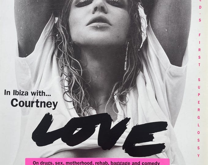 For Women who read fashion -Unique rare Fashion Magazine POP cover In Ibiza with Courtney!