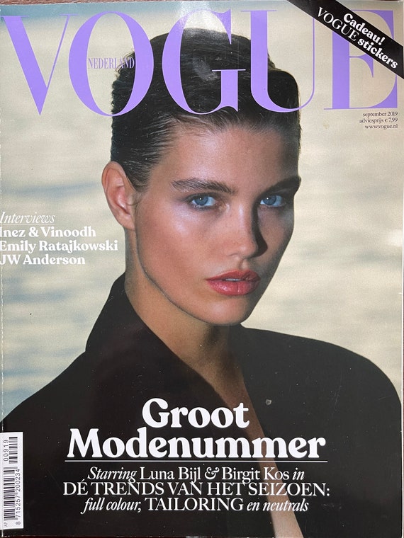 Vogue Netherlands Magazine Cover Luna Bijl - Etsy