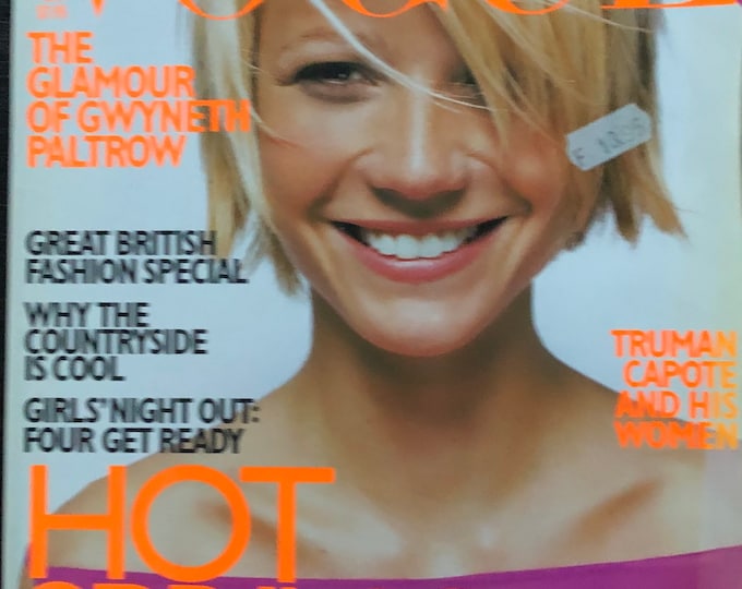 Pre-Owned Vogue magazine British February 1998 - cover of Gweneth Paltrow
