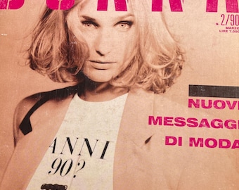 Pre-Owned Vintage rare fashion magazine Italia DONNA 1990, Fashion history!