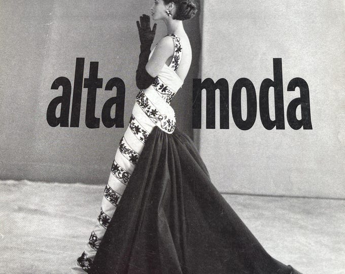 Extremely rare Vogue Italia Alta moda 1991 Valentino special advertising-Iconic style & Cover Photography Fashion Models Collectible Issue!