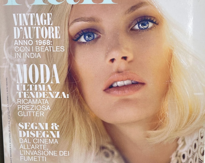 Pre-Owned Magazine Fair Italia 2007 cover Leah Dewavrin-Iconic style & Cover Photography Fashion Models Collectible Issue!