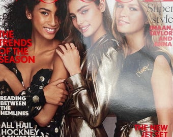 Own a piece of Vogue history -Magazine Vogue British cover Imaan-Taylor Anna-Iconic Style Fashion Covers Photography Models & Editorials