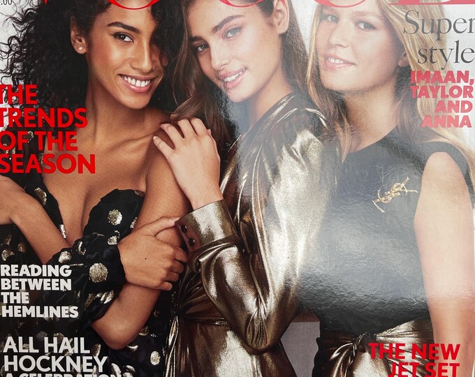 Own a piece of Vogue history -Magazine Vogue British cover Imaan-Taylor Anna-Iconic Style Fashion Covers Photography Models & Editorials