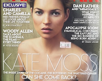 Pre-Owned Collectible - Vintage rare Magazine vintage VANITY FAIR 2005 - cover Kate Moss - Princess Diana - Collectible Retro issue