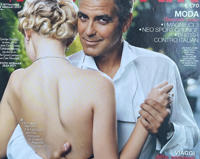 Pre-Owned Vintage rare fashion magazine VANITY FAIR 2007 cover George Clooney - Italian edition
