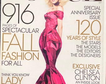 Begagnad Vogue US september 2012 jubileumsspecial - 916 sidor!! - Ikonisk stil Mode Omslag Fotografi Modeller & Editorials