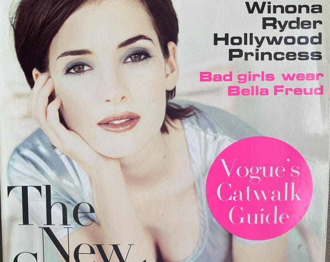 Vogue magazine British 1994 - cover of Winona Ryder