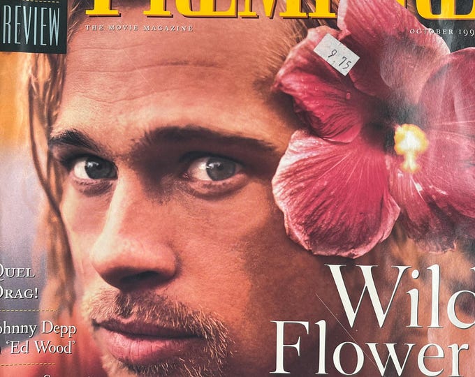 Pre-Owned vintage rare magazine Premiere 1994 The Movie Magazine cover Brad Pitt - vintage advertisement!