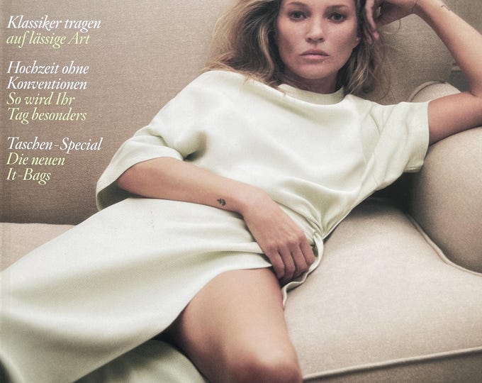 Own a piece of Vogue history -VOGUE Deutsch magazine cover Kate Moss