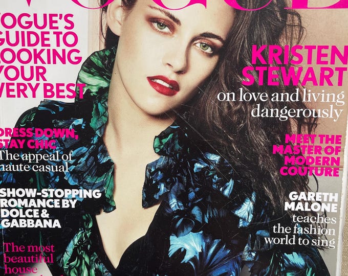 Pre-Owned Magazine Vogue 2012 cover Kirsten Stewart -Iconic Style Fashion Covers Photography Models & Editorials