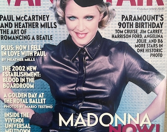 Pre-Owned Collectible - Vintage rare Magazine VANITY FAIR 2002 cover Madonna Now!, Collectible Retro issue!