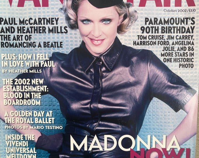 Pre-Owned Collectible - Vintage rare Magazine VANITY FAIR 2002 cover Madonna Now!, Collectible Retro issue!