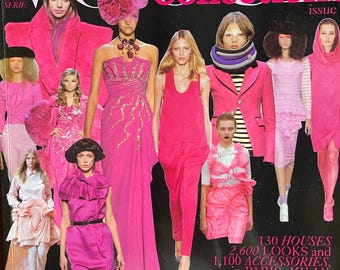 Unique rare magazine Vogue collections Paris Fall Winter 2008 Fashion Trends Paris,Milan,London,New York!