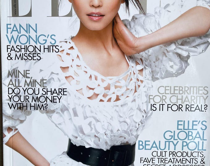 Pre-Owned Fashion magazine Elle Singapore 2005 cover Fann Wong