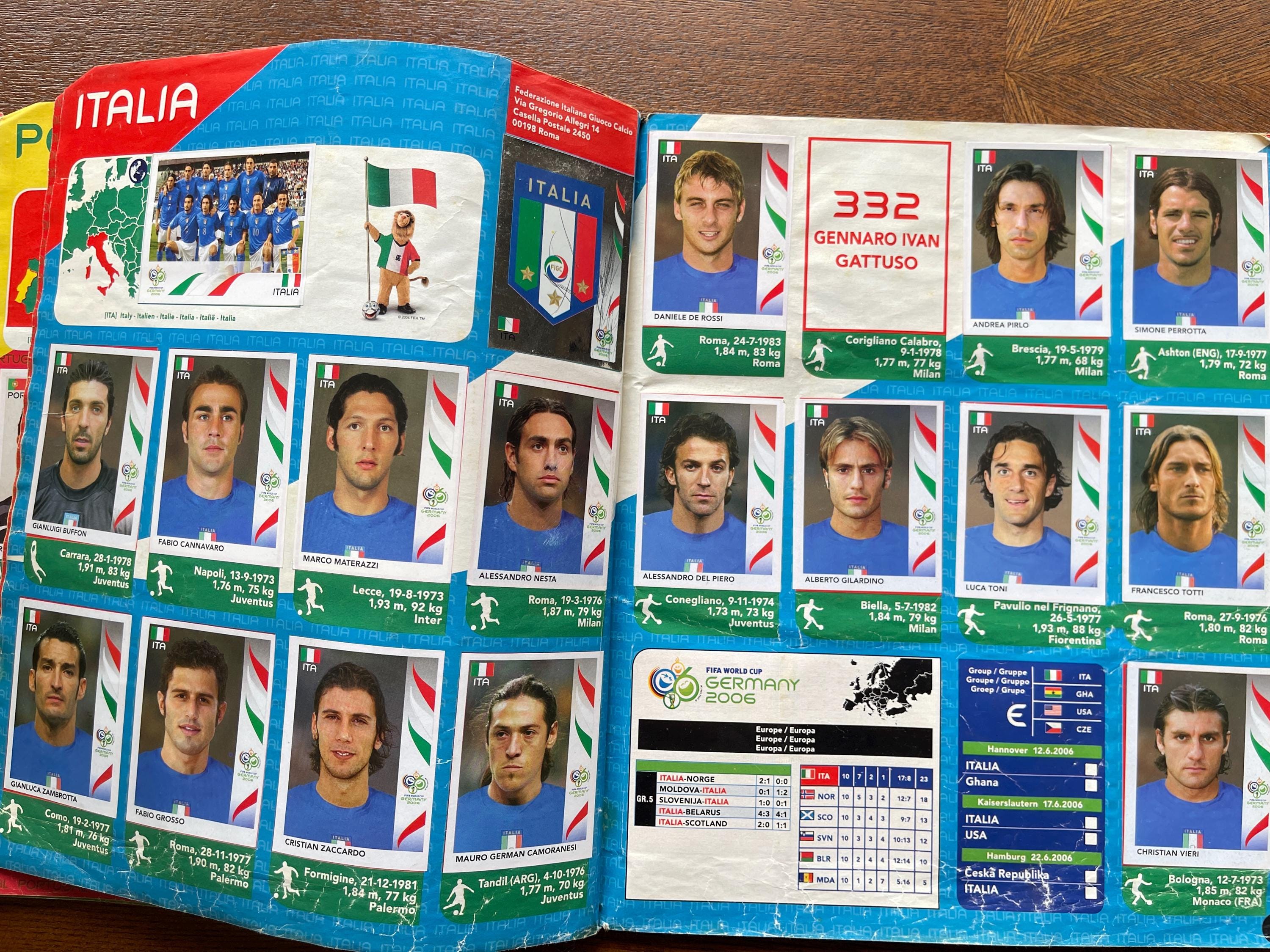 Figurine Panini Calciatori 2006 - Coupe Du Monde Allemagne, Italie, à
