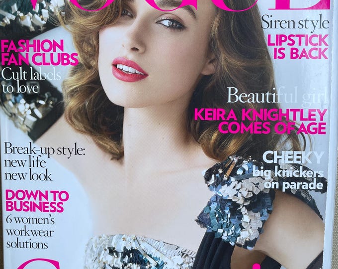 Pre-owned Vogue magazine October 2007 cover Keira Knightley