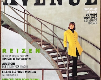 Fashion Culture - Vintage Dutch fashion glossy magazine AVENUE 1999-Collectible Print Issue Fashion & Lifestyle-Photograpy Culture