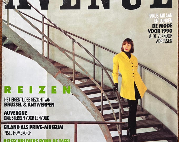 Vintage Dutch fashion glossy magazine AVENUE 1999-Collectible Print Issue Fashion & Lifestyle-Phothograpy Culture