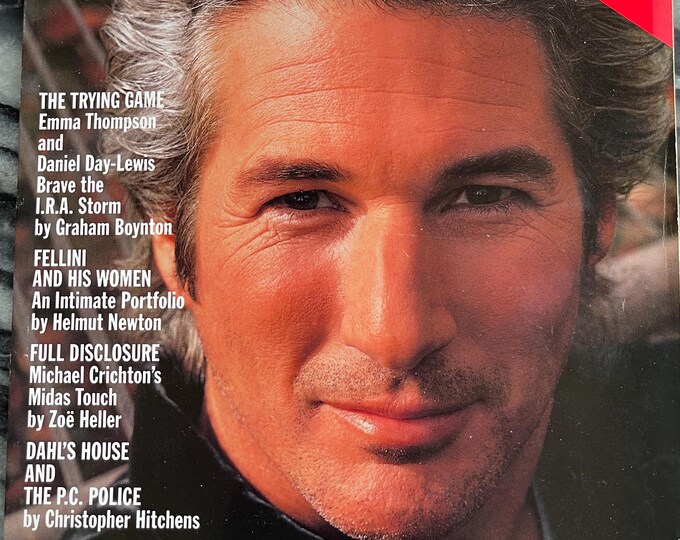 Pre-Owned Collectible - Vintage rare Magazine VANITY FAIR 1994 cover Richard Gere -Iconic stories, Collectible Retro issue Michael Jackson