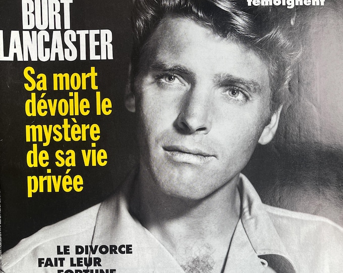 Pre-Owned unique collectors issue Paris Match 1994 BURT LANCASTER