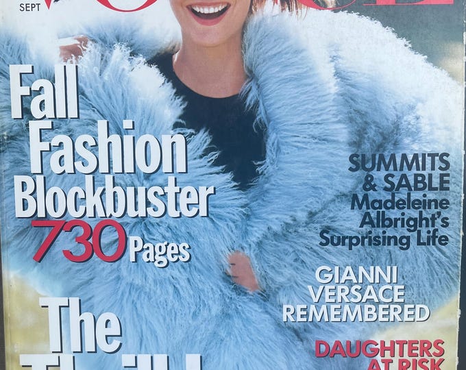 Own a piece of Vogue history -Vogue Magazine September 1997 730 pages fashion-Iconic Style Fashion Covers Photography Models & Editorials