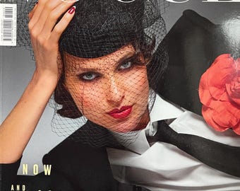 Own a piece of Vogue history-Magazine Vogue Italia cover Shalom Harlow -I conic style & Cover Photography Fashion Models