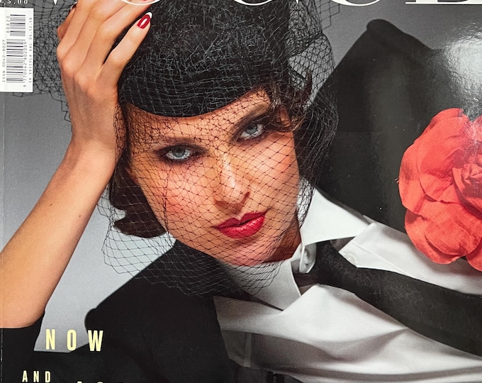 Own a piece of Vogue history-Magazine Vogue Italia cover Shalom Harlow -I conic style & Cover Photography Fashion Models