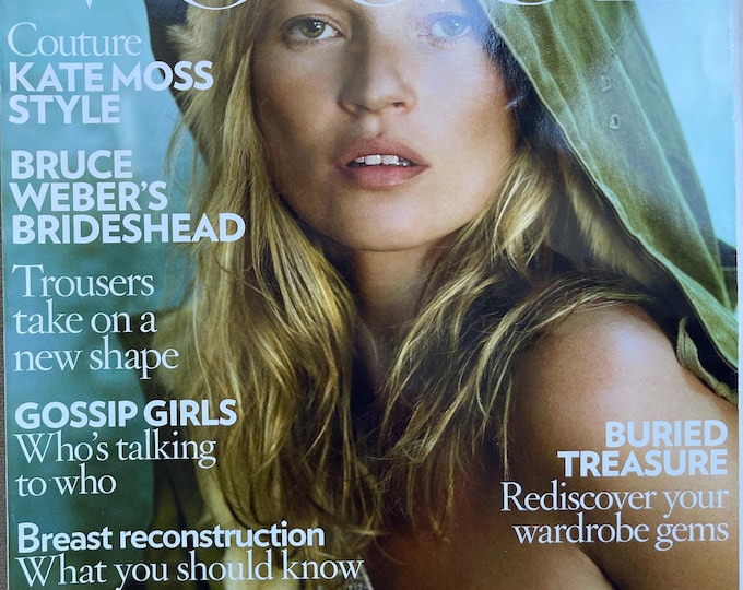Pre-Owned magazine Vogue British October 2008 - cover Kate Moss