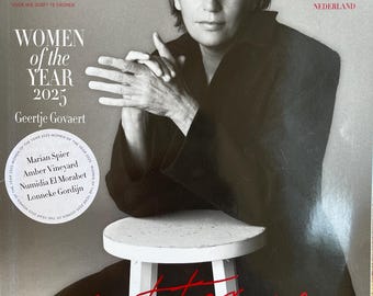 Pre-Owned Fashion rare magazine HARPER'S BAZAAR Netherlands - Women of the Year Geertje Govaert