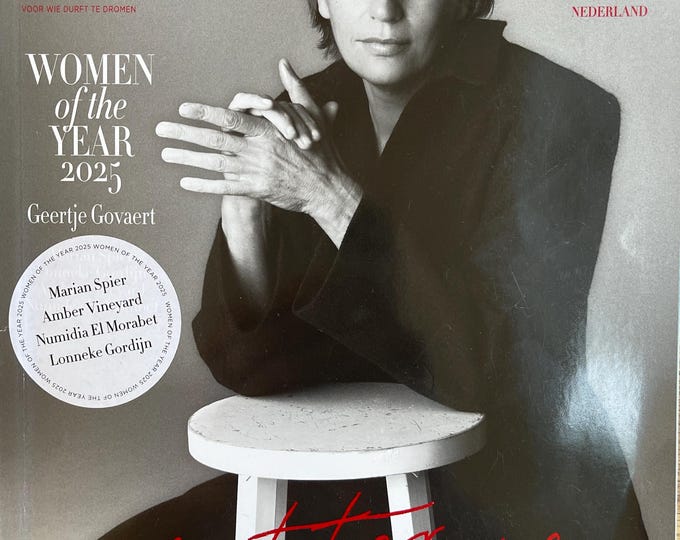 Fashion rare magazine HARPER'S BAZAAR Netherlands - Women of the Year Geertje Govaert