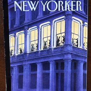 Vintage NYC Cultural magazine, no adress label on cover! Iconic Journalism & Cartoons - Collectible Issue Gift for magazine lovers!