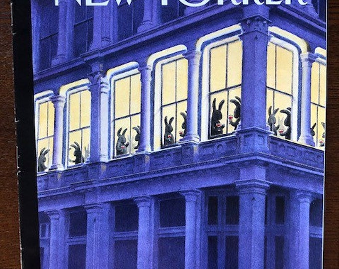 Vintage NYC Cultural magazine, no address label on cover! Iconic Journalism & Cartoons - Collectible Issue Gift for magazine lovers!