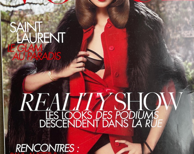 Pre-Owned Magazine Vogue Paris 2008 cover Daria Werrowiy -Iconic style & Cover Photography Fashion Models Collectible Issue!