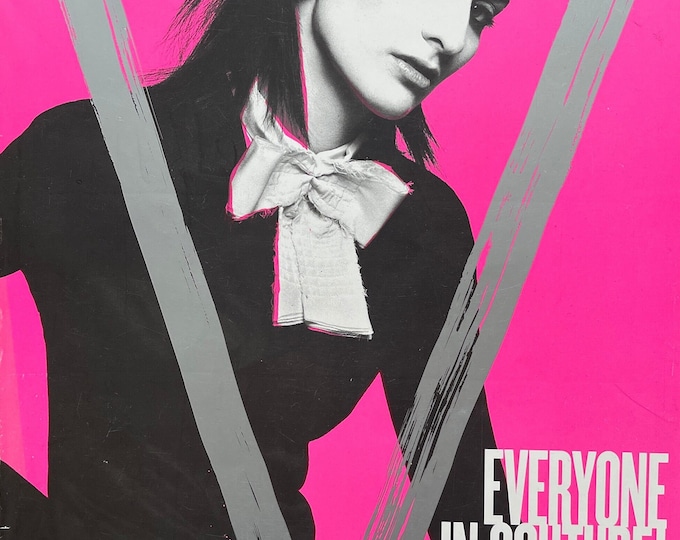 For Women who read fashion -Vintage fashion rare magazine V 2002 cover Everyone un Couture!