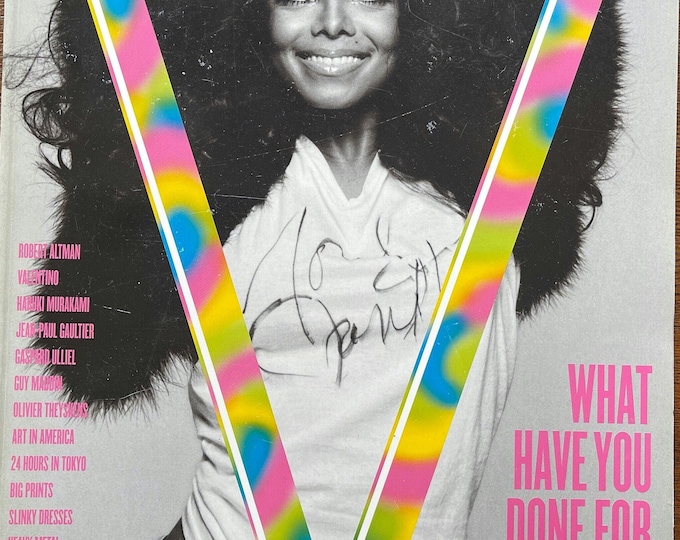 For Women who read fashion -Vintage rare fashion magazine V 2004 cover Janet Jackson!