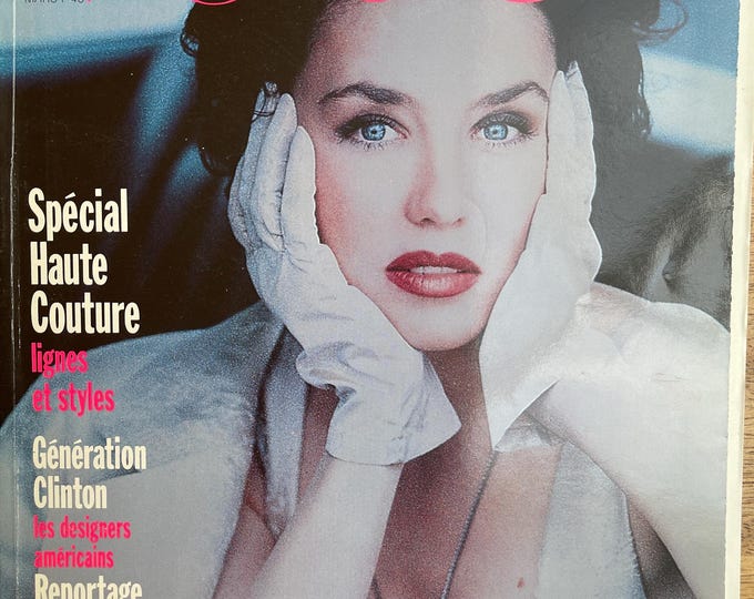 Pre-owned Vogue Paris 1993 magazine cover Isabelle Adjani