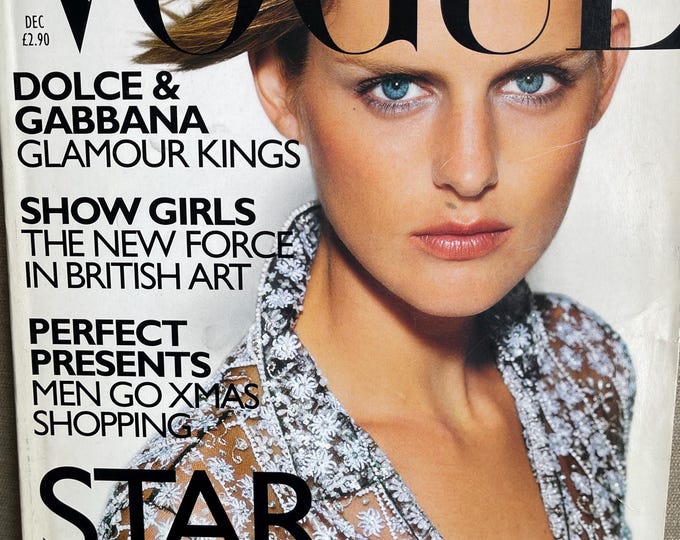 Pre-Owned magazine Vogue 1997 - cover Kirsty Hume