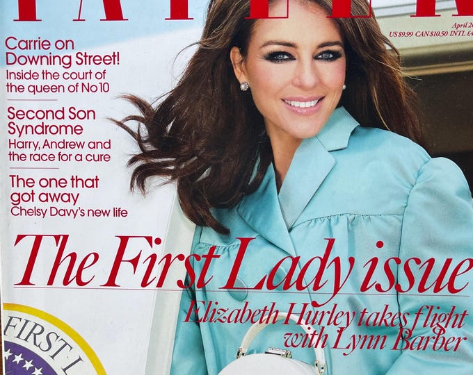 For Women who read fashion -Fashion magazine TATLER The First Lady issue -Iconic style & Photography Collectible fashion Culture!