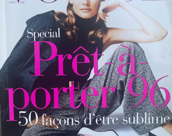Pre-Owned magazine Vogue Paris 1995 - cover Diane Heidkruger