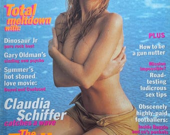 Collectible - Vintage rare magazine SKY 1994- cover Claudia Schiffer & Special -Vintage Print -Iconic stories, Photograpy
