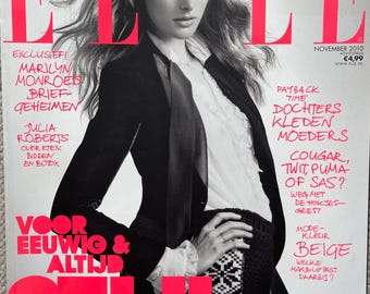 For Women who read fashion -Unique fashion magazine Elle magazine Netherlands -cover Ylonka