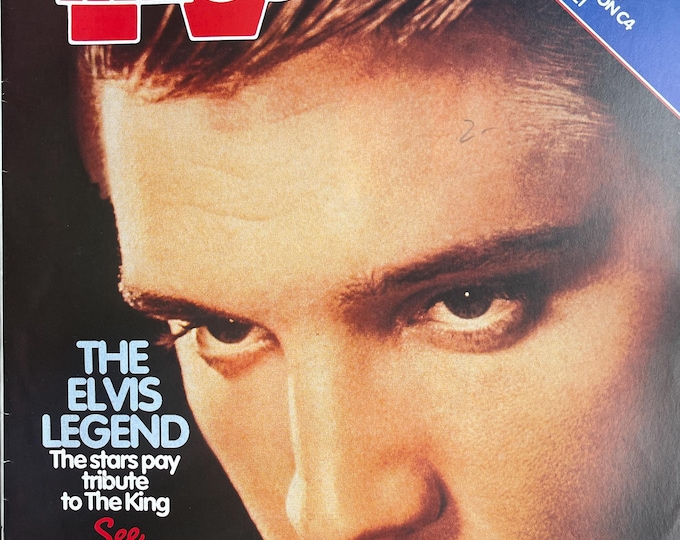 Pre-Owned vintage magazine TV Times 1987 The Elvis Legend!- vintage advertisement!