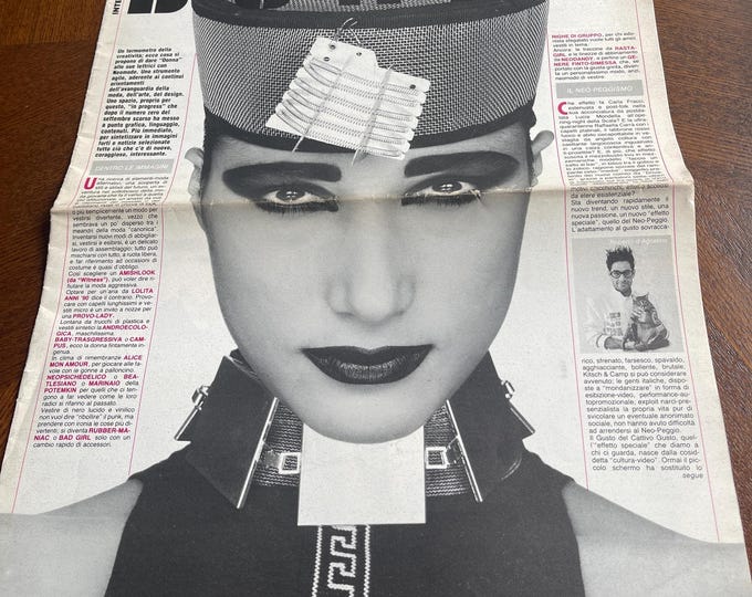 For Women who read fashion -Vintage rare fashion magazine Italia DONNA NEO MODE 1987, Fashion history