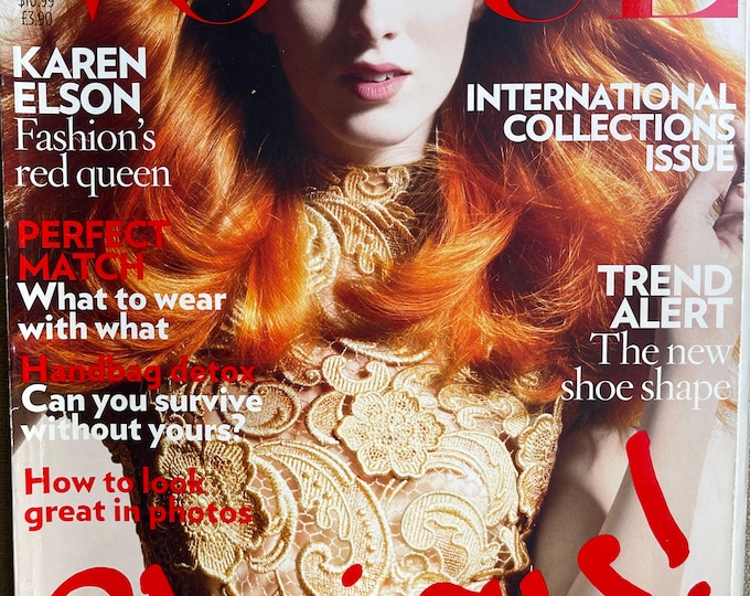 Pre-Owned Magazine Vogue September 2008 - cover Karen Elson