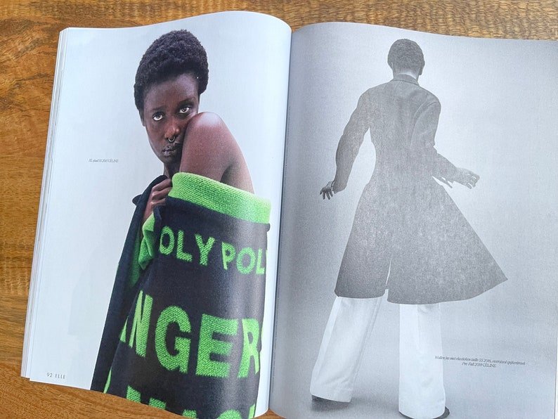 Revista de moda Elle Países Bajos de segunda mano, edición de coleccionista, portada de Pernille Teisbaek, Old Celine. imagen 8